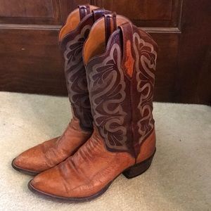 El Dorado Handmade Ostrich Cowboy Boots